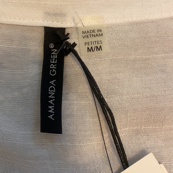 Sheer white Button Down - Picture 4 of 11